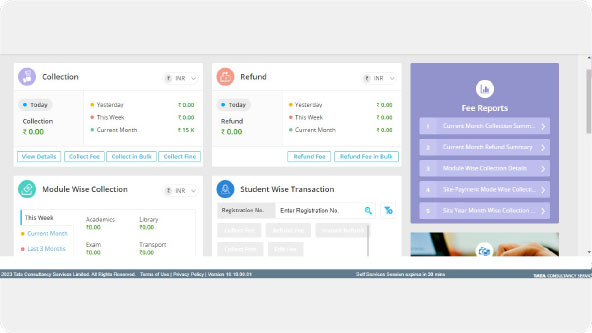 Admission & Fee Dashboard